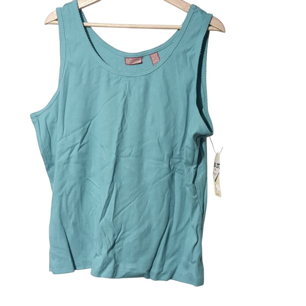 NWT Valerie Stevens 2X Light Blue Tank Top [0124]